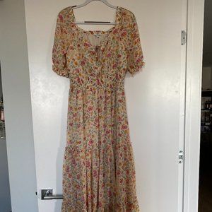 Baltic Born Alice Smocked Maxi Dress | Blossom Print - M